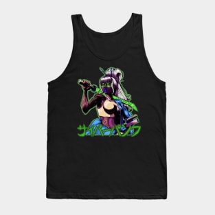 Cyberpunk X Japan: Ronin Girl (var.2) Tank Top